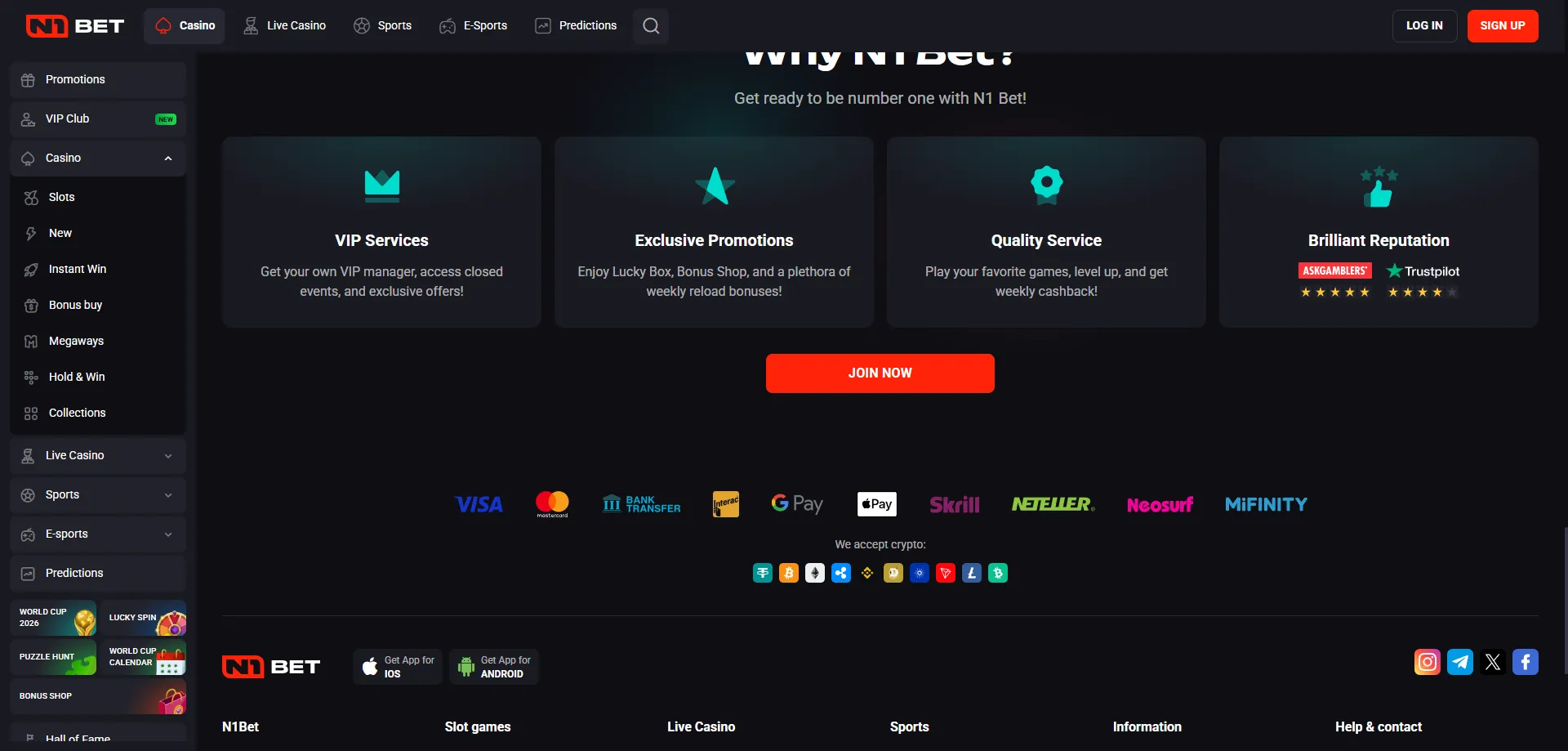 N1Bet Australia deposit and withdrawal methods &ndash; crypto and fiat