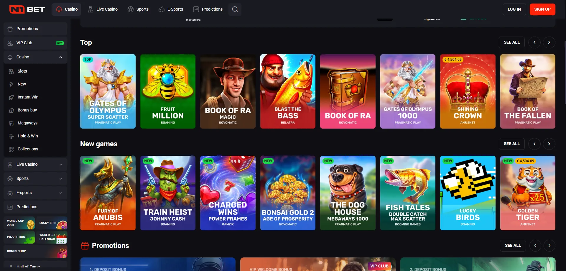 N1Bet Casino Australia slot games &ndash; 5000 titles from top providers